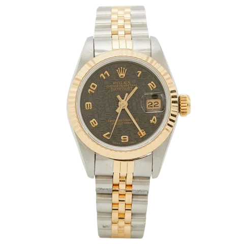 Grey Yellow Gold Rolex Watch