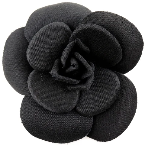 Black Silk Chanel Brooch