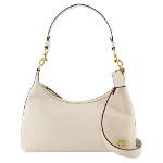 Beige Leather Coach Shoulder Bag