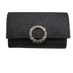 Black Leather Bvlgari Key Holder