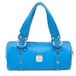 Blue Leather MCM Handbag