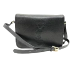 Black Leather Yves Saint Laurent Crossbody Bag