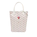 White Fabric Goyard Tote