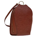 Brown Leather Louis Vuitton Backpack