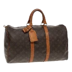 Brown Canvas Louis Vuitton Keepall