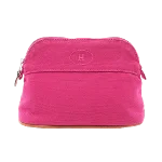 Pink Canvas Hermès Pouch