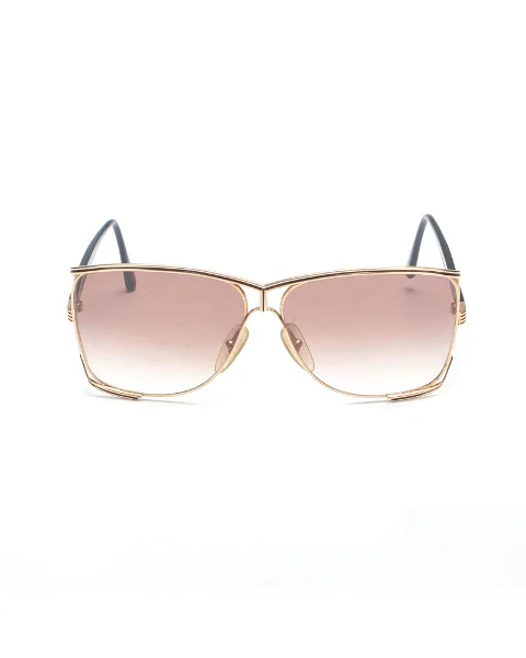 Brown Fabric Dior Sunglasses