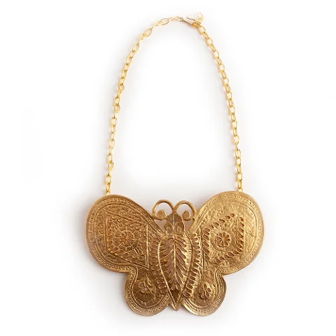 Gold Metal Kenneth Jay Lane Necklace