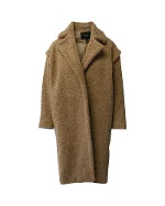 Brown Polyester Maje Coat
