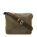 Brown Canvas Louis Vuitton Messenger