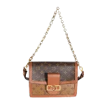 Brown Canvas Louis Vuitton Dauphine