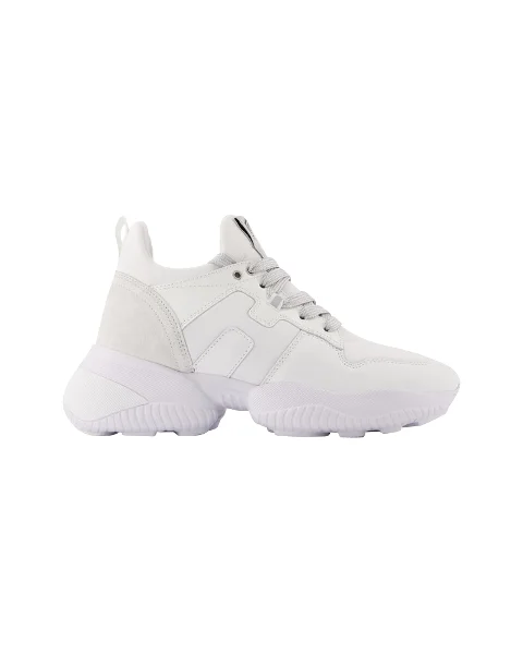 White Leather Hogan Sneakers