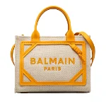 Beige Leather Balmain Crossbody Bag