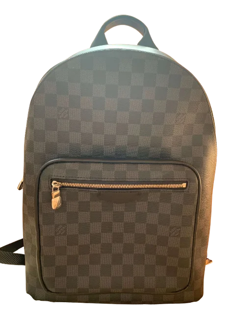 Black Canvas Louis Vuitton Backpack