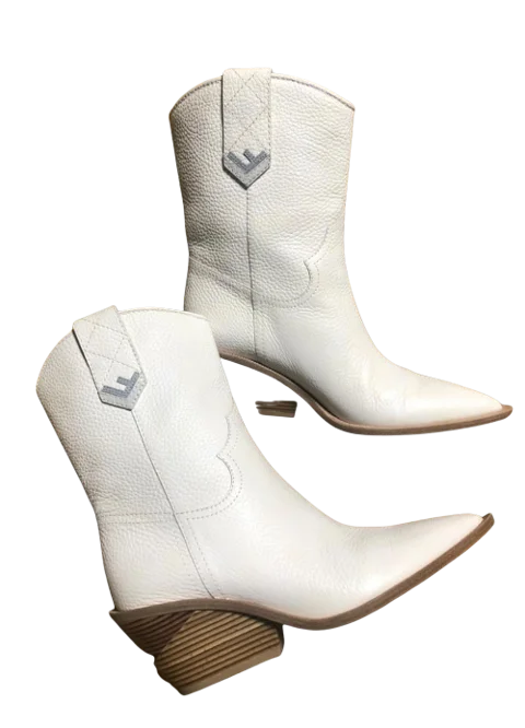 White Leather Fendi Boots