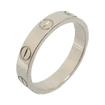 Silver Metal Cartier Ring