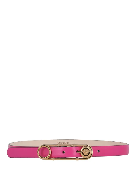 Pink Leather Versace Belt