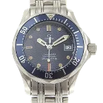 Blue Metal Omega Watch