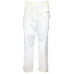 White Cotton Fabiana Filippi Pants