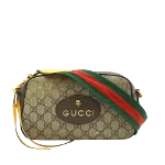 Beige Canvas Gucci Messenger Bag