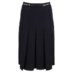 Navy Wool Celine Skirt