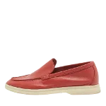 Red Leather Loro Piana Flats