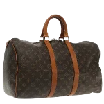 Brown Canvas Louis Vuitton Keepall