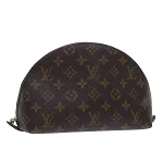 Brown Canvas Louis Vuitton Cosmetic Pouch