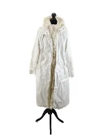 White Polyester Moncler Coat