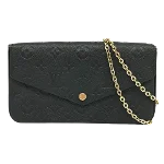 Black Canvas Louis Vuitton Pochette Felicie