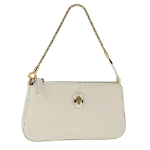 White Leather Bvlgari Handbag