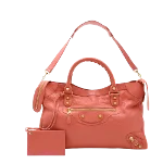 Pink Leather Balenciaga Giant