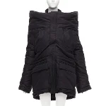 Black Fabric Balenciaga Jacket