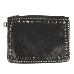 Black Leather Jimmy Choo Clutch