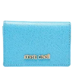 Blue Leather Roberto Cavalli Wallet