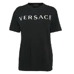 Black Cotton Versace Top