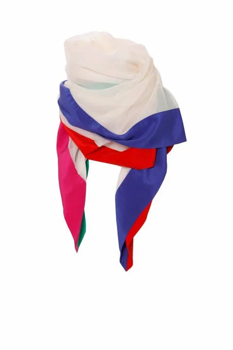Multicolor Silk Yves Saint Laurent Scarf