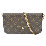 Brown Canvas Louis Vuitton Pochette Felicie