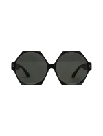 Black Fabric Linda Farrow Sunglasses