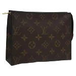 Brown Canvas Louis Vuitton Poche Toilette