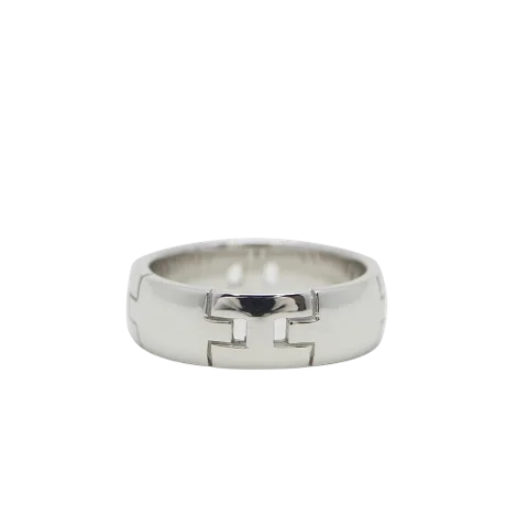 White White Gold Hermès Ring