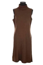 Brown Silk Ralph Lauren Dress