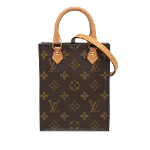 Brown Canvas Louis Vuitton Sac Plat