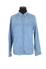 Blue Cotton Sézane Shirt