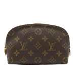 Brown Canvas Louis Vuitton Cosmetic Pouch