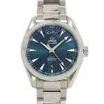 Blue Stainless Steel Omega Watch