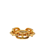 Gold Fabric Hermès Scarf Ring