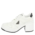 White Leather Prada Sneakers