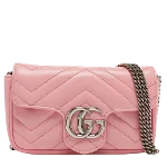 Pink Leather Gucci Marmont