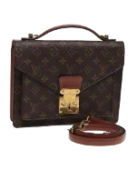 Brown Canvas Louis Vuitton Monceau